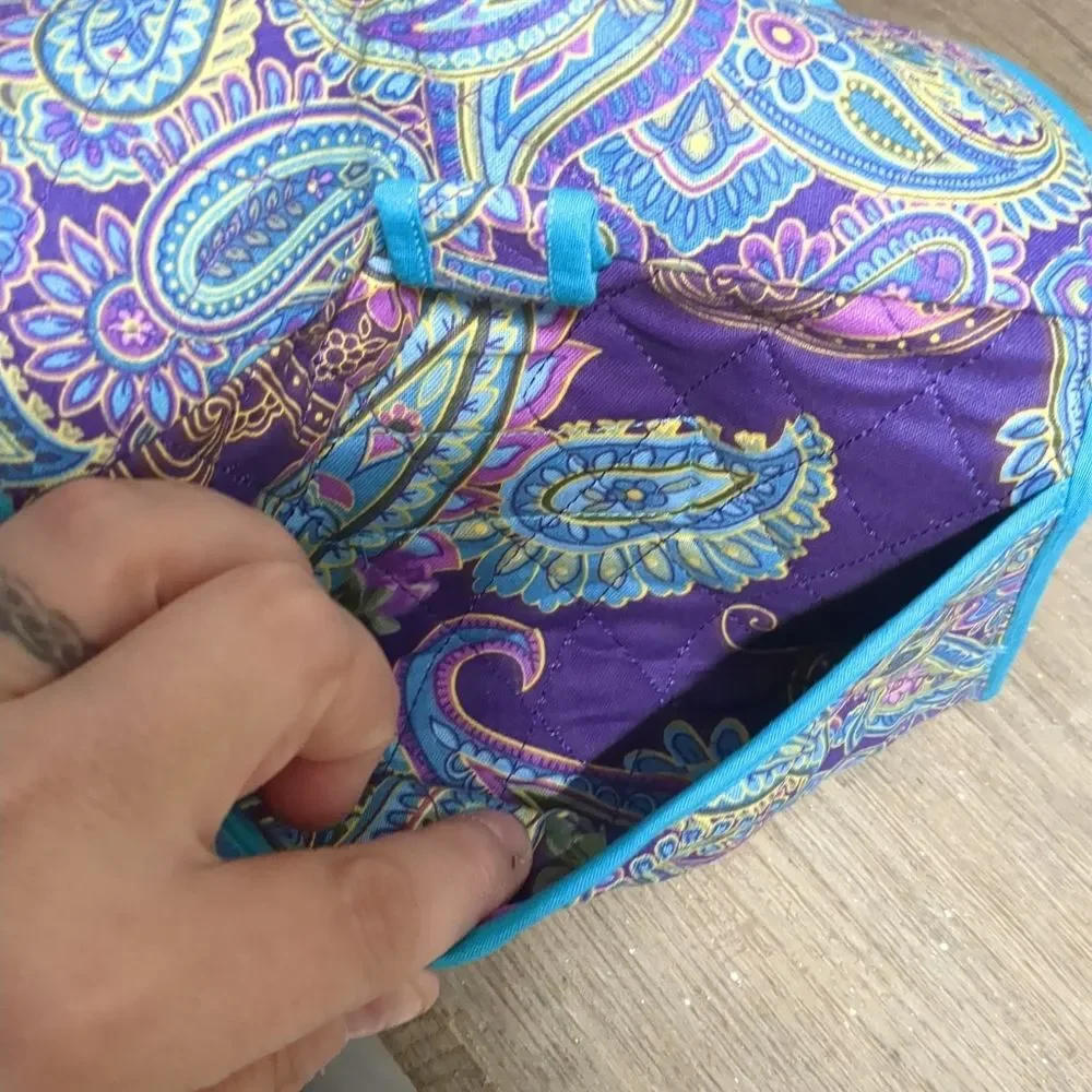 Colorful Hippie Boho Paisley Trifold Wallet